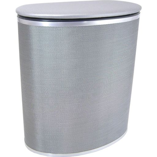 Redmon Pewter Style Bowed Front Hamper-Pewter/Silver 2289 Hamper NEW