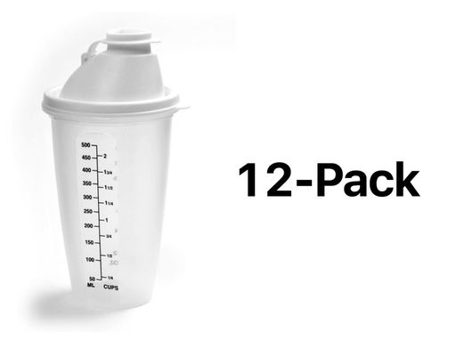 Norpro Measure Mix Salad Dressing Drink Shaker 2 Cups W/ Mixing Blade (12-Pack)