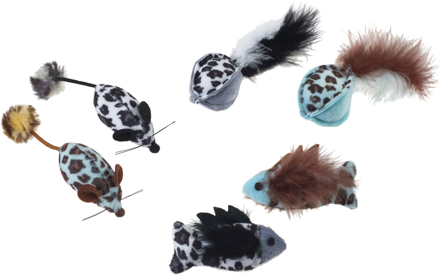 Spot Animal Print Rattle with Catnip
