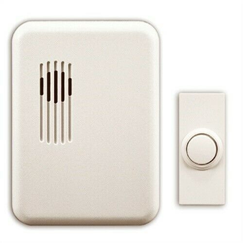 Part SL-7751-02,Heathco Llc, White, Wireless Doorbell Kit, Plug in, Transmission