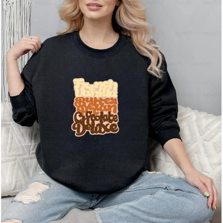 Ice Cream Sweatshirt with French Vanilla Chocolate Butter Pecan Fun  for Men & Women  up to Size 5XL
