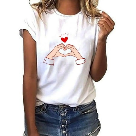 YunLCZ Women S Button Down Shirts Women S Fashion Casual Floral Print Button Down Short Sleeve Top T Shirt Spring Summer Outfits 3439