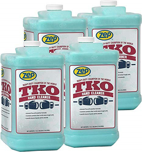 Zep TKO Premium Hand Cleaner 128 Oz Case of 4 - Trusted by Pros - Read Our