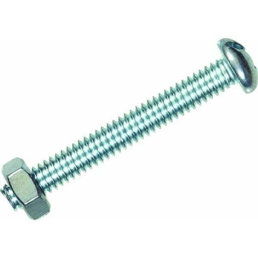 Round Head Machine Screw, No 7668, Hillman Fasteners, 3PK