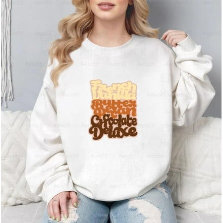 Ice Cream Sweatshirt with French Vanilla Chocolate Butter Pecan Fun  for Men & Women  up to Size 5XL