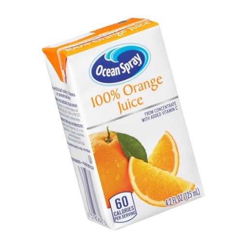 Ocean Spray 100% Orange Juice, 4.2 Ounce Juice Box (Pack of 40)