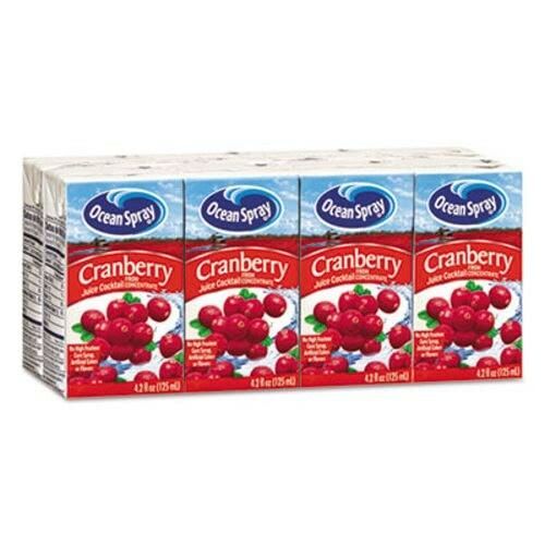 Ocean Spray Aseptic Juice Boxes, Cranberry, 4.2oz, 40/Carton (OCS23855)