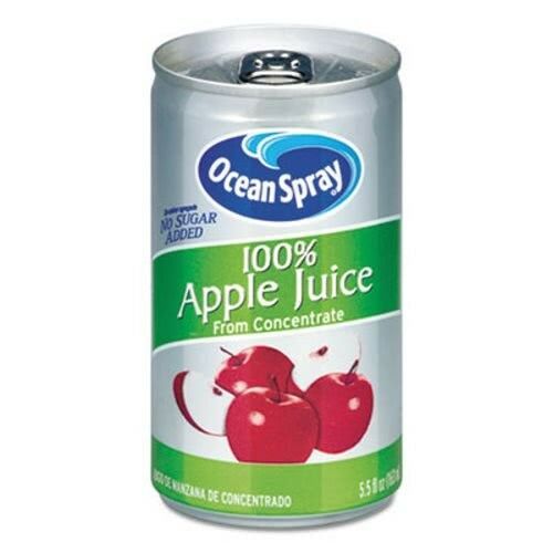 Ocean Spray 100% Juice, Apple, 5.5 Oz Can (OCS20452)
