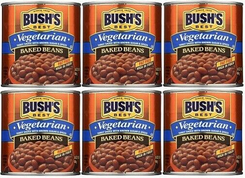 Bushs Best Vegetarian Baked Beans 6 Can Pack