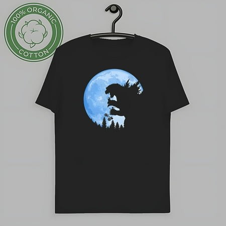 Vintage Godzilla Vs E.T. ET Extraterrestrial Movie TOKYO Kids Funny Black T-shirt 9335-TH16835