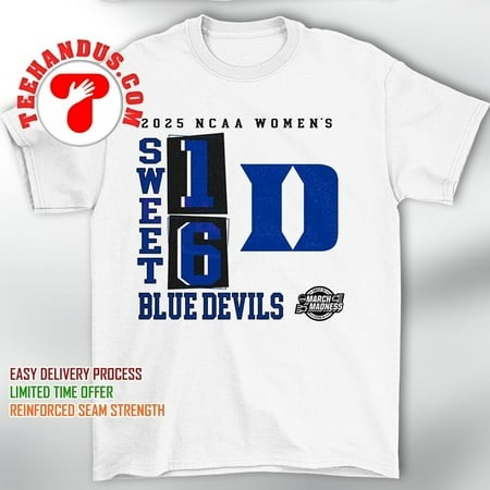 Devils Women’s Basketball 2025 Sweet 16 March Madness Shirt  Natural Color Size XL