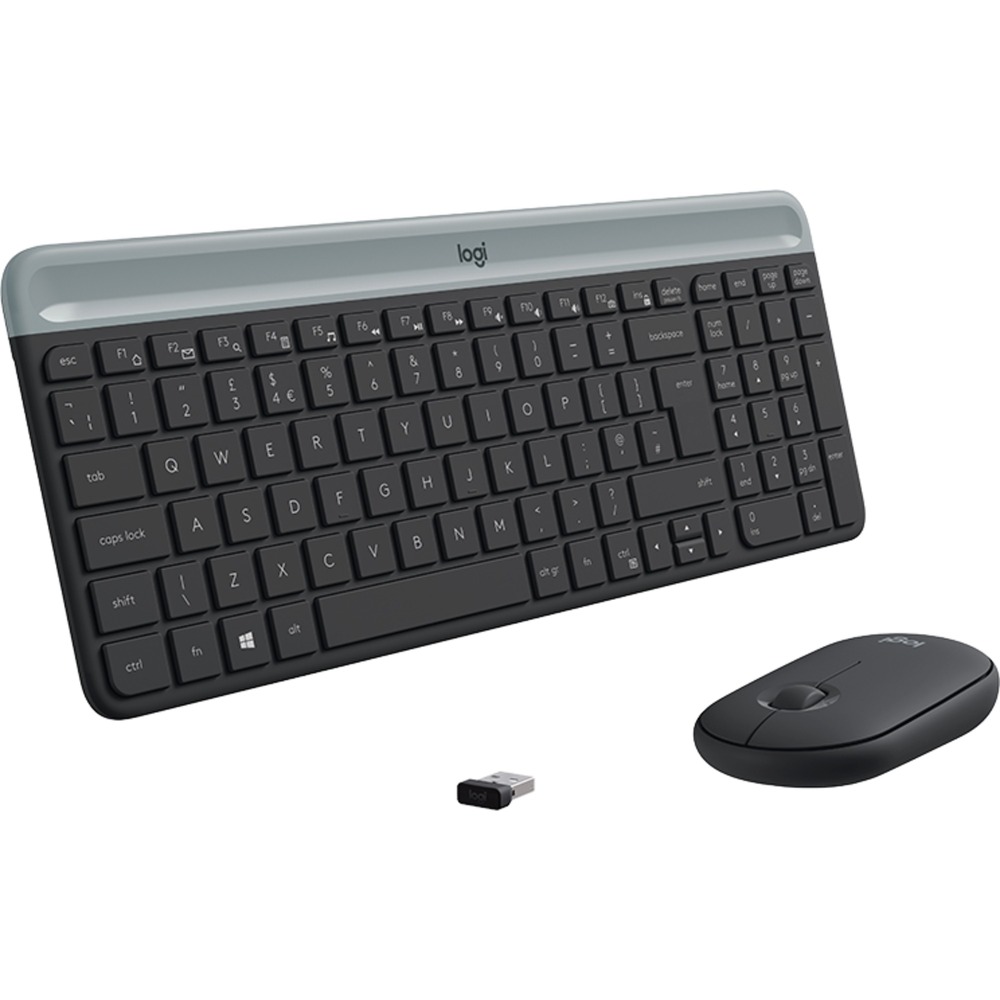 Logitech MK470 Slim Wireless Keyboard and Mouse Combo in Graphite