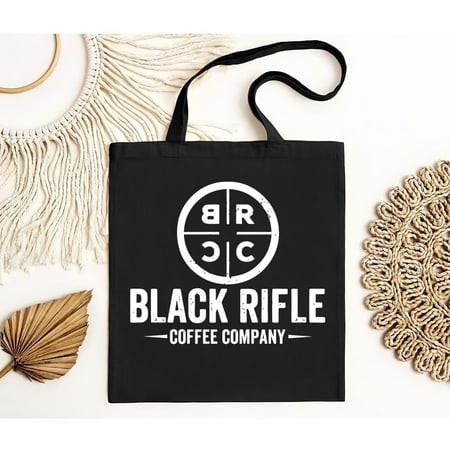Vintage Black Rifle Coffee Company Logo Black Tote Bag S - -TH21166