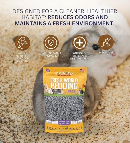 Fresh World Bedding Original Baking Soda Formula Bundle with Seagrass Twists – Absorbent, No-Dust Small Animal Bedding, Odor Control for Guinea Pigs thumbnail
