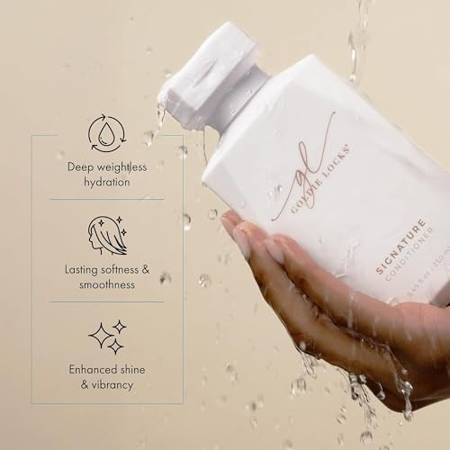 Goldie Locks Ultra Hydrating Conditioner - Moisturizes Frizz and Split Ends - Sulfate Free - Safe for Extensions and Color-Treated Hair - Protein-Free thumbnail