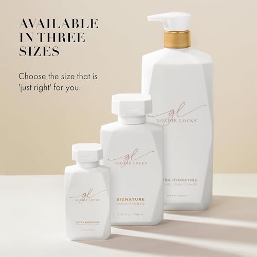 Goldie Locks Ultra Hydrating Conditioner - Moisturizes Frizz and Split Ends - Sulfate Free - Safe for Extensions and Color-Treated Hair - Protein-Free thumbnail