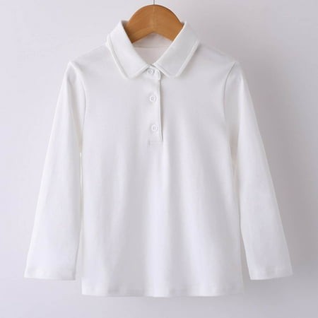 SNKSDGM Girls Tops for Teens Girls 14-16 Girls Cute Tops Long Sleeve Kids Boys Girls Autumn Winter Long Sleeve T Shirt Tops Solid Color Undershirt Chi