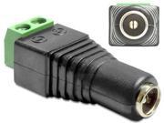 DeLOCK 65485 Cable Gender Changer DC 2.5 X 5.5 Mm 2p Black. Green