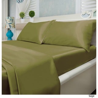 Silver Orchid Wyman Super Soft Deep Pocket 4-piece Satin Sheet Set (satin Sage - 3 Piece - Twin)