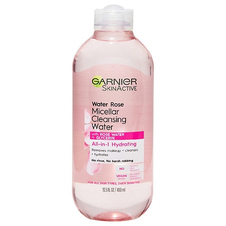 Garnier SkinActive Micellar Cleansing Water All in 1 Hydrating Rose Water Makeup Remover  Face Cleanser  13.5 Fl Oz