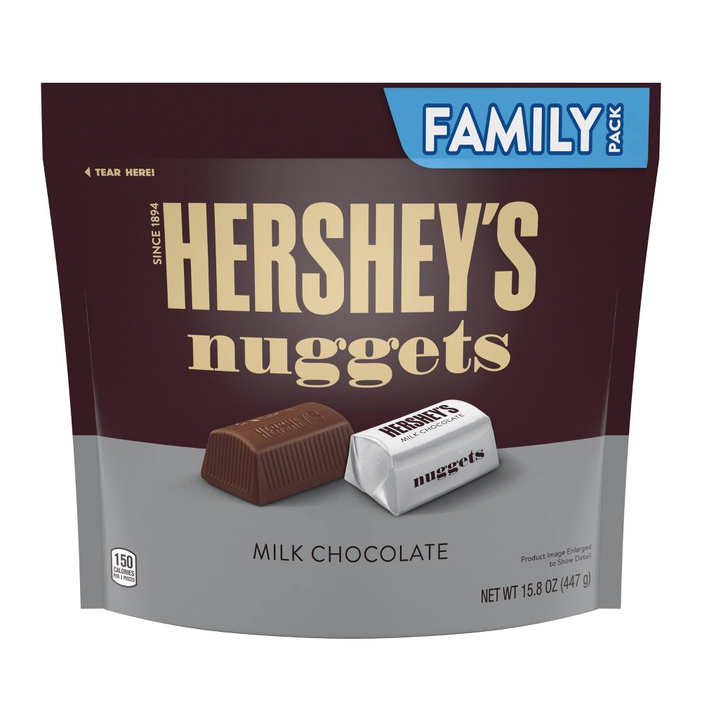 Hershey S Nuggets Milk Chocolate Candy  Family Pack 15.8 Oz