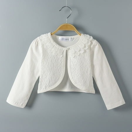 Girls Shirts Size 5-6 Girls Shirts Toddler Kids Baby Little Girls Lace Bolero Cardigan Tops Clothes 12989