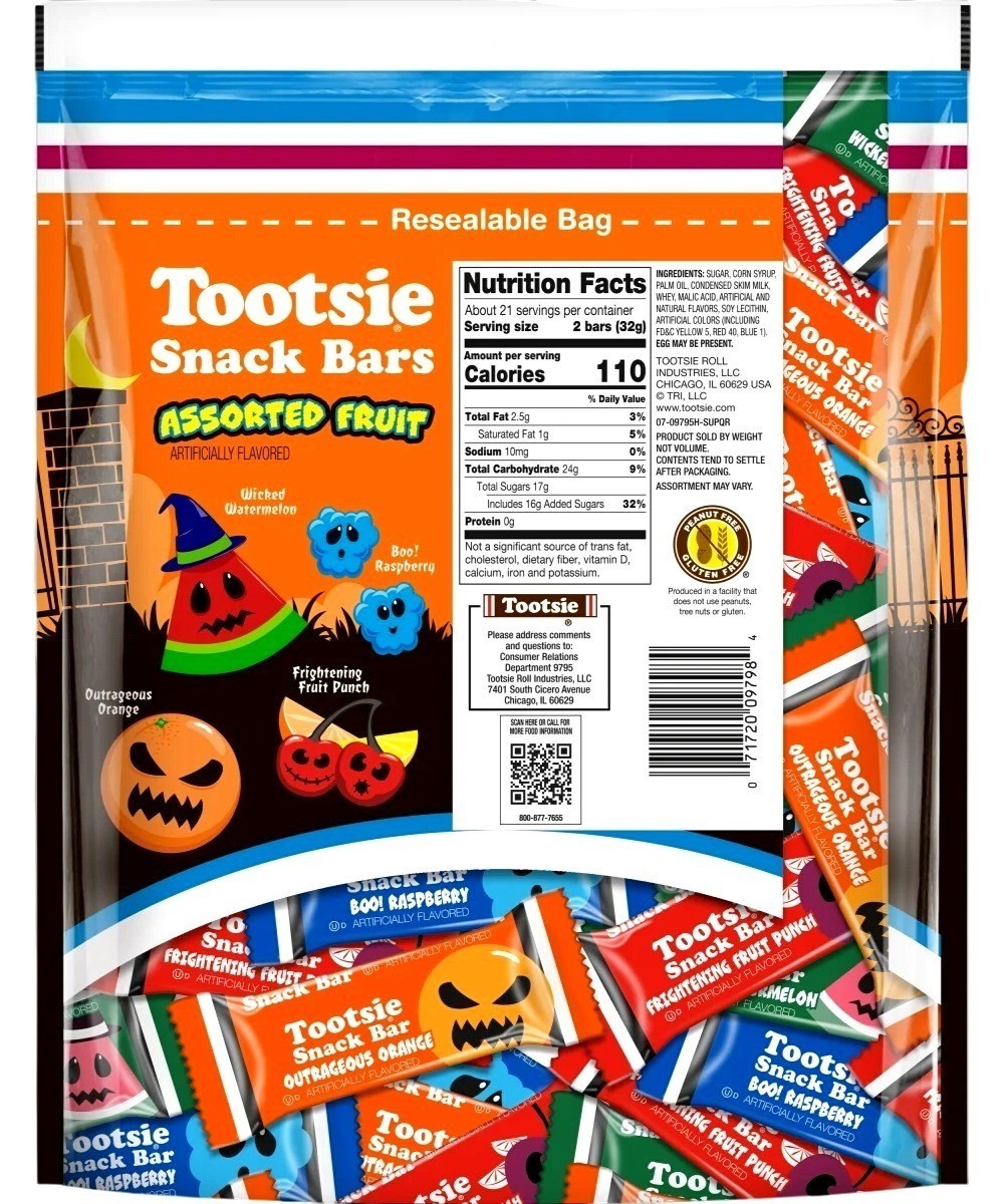 Tootsie Roll Fruit Snack Bars, 40-Pieces, 24.5 Oz thumbnail