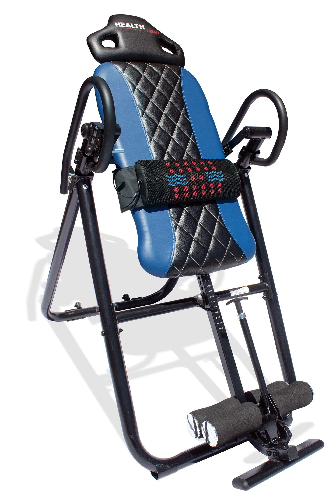 Health Gear HGI 4.2 Patent Pending Diamond Edition Heat & Vibration Massage Inversion Table - Heavy Duty up to 300 Lbs.