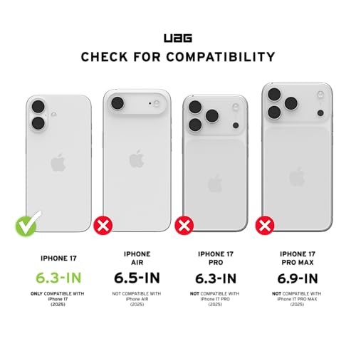 UAG iPhone 17 Case Pathfinder Clear - Compatible with MagSafe Military Grade Protective Cover  Ash/Black thumbnail