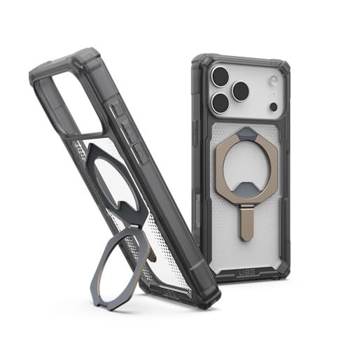 UAG iPhone 17 Pro Max Case with Kickstand Plasma XTE - Compatible with MagSafe Transparent Military Grade Protective Cover  Ash/Titanium