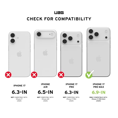 UAG iPhone 17 Pro Max Case with Kickstand Plasma XTE - Compatible with MagSafe Transparent Military Grade Protective Cover  Ash/Titanium thumbnail