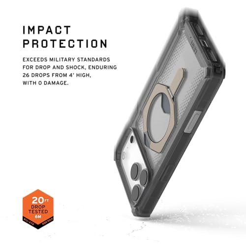 UAG iPhone 17 Pro Max Case with Kickstand Plasma XTE - Compatible with MagSafe Transparent Military Grade Protective Cover  Ash/Titanium thumbnail
