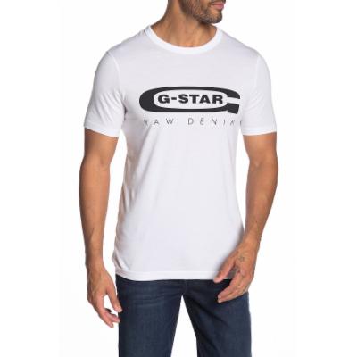 G-Star Raw  GRAPHIC 4 SLIM R T SHORT SLEEVE  Men's T Shirt in White. Sizes Available:M,L,XL