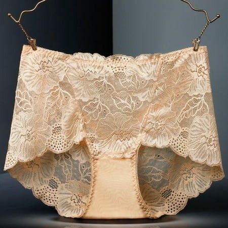 Women Floral Lace High Waist Underwear Full Coverage Size 9 Womens Underwear Bikini Womens Trunks Underwear Barely There Bras for Women 4742 Women S B