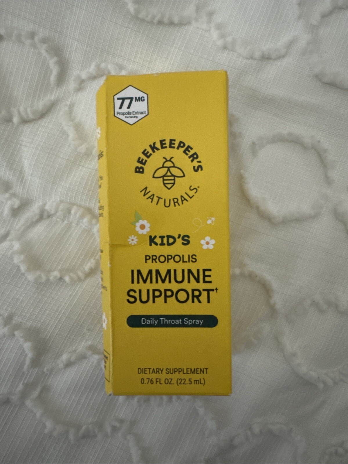 Beekeeper's Naturals Kid's Propolis Immune Support Throat Spray NEW in BOX