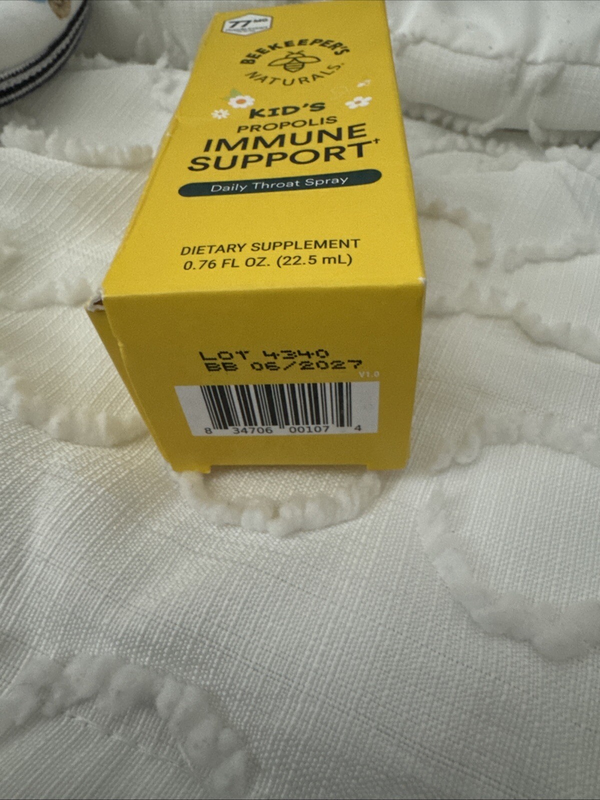 Beekeeper's Naturals Kid's Propolis Immune Support Throat Spray NEW in BOX thumbnail