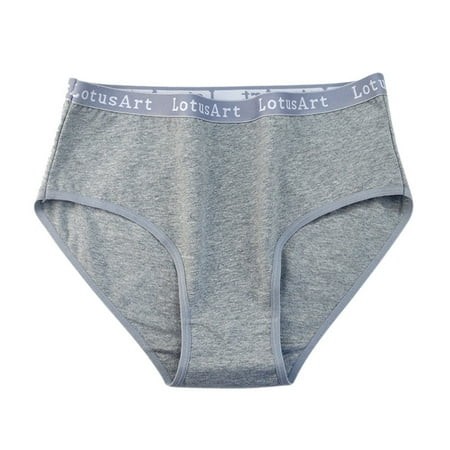 Women Large Size Mid High Waist Briefs Summer Letter Sports Comfortable Underwear After Birth Underwear Women Barely There Bras for Women 4742 Online 