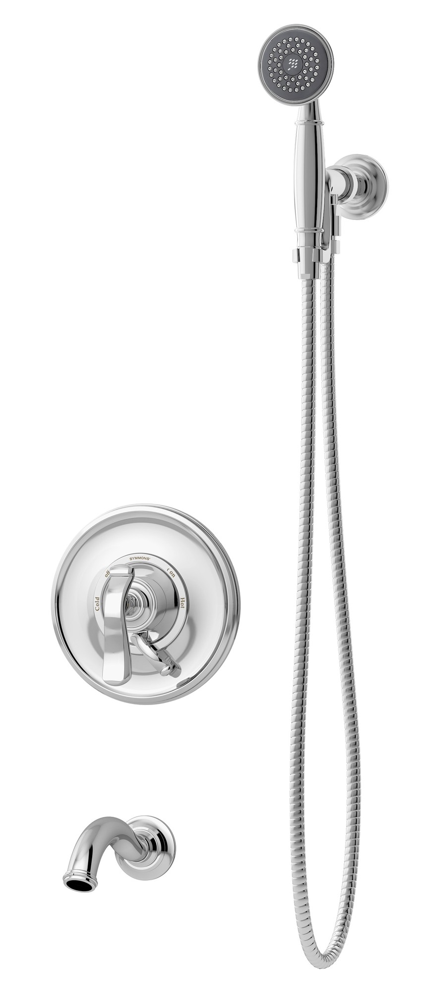 Winslet Collection S-5104-1.5-TRM Wall Mounted Tub and Handshower Trim Set with Lever Handle in Polished
