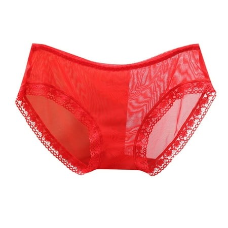 BAODANN Sexy Women S Underwear with Lace Edge Fully Transparent Mesh Low Barely There Bras for Women 4742 Japanese Bikini Panties Bikini Panties for W
