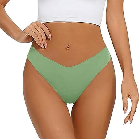 TYGHBN Women S Low Waisted Ice Silk Seamless Crotch Breathable T Shaped Large Underwear Women Underwear Barely There Bras for Women 4742 Underwear for