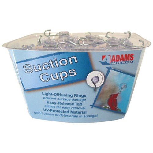 Adams 6504-71-3848 Medium Suction Cup with Bullnose Metal Clamp - Pack of 24
