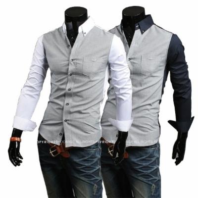 New Fall Fine Houndstooth Color Leisure Shirt Simple Atmosphere 9021 - White, L