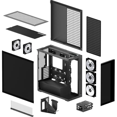 ARCTIC Xtender VG (Mirror Black) Premium E-ATX PC Case with Vertical GPU Mounting thumbnail