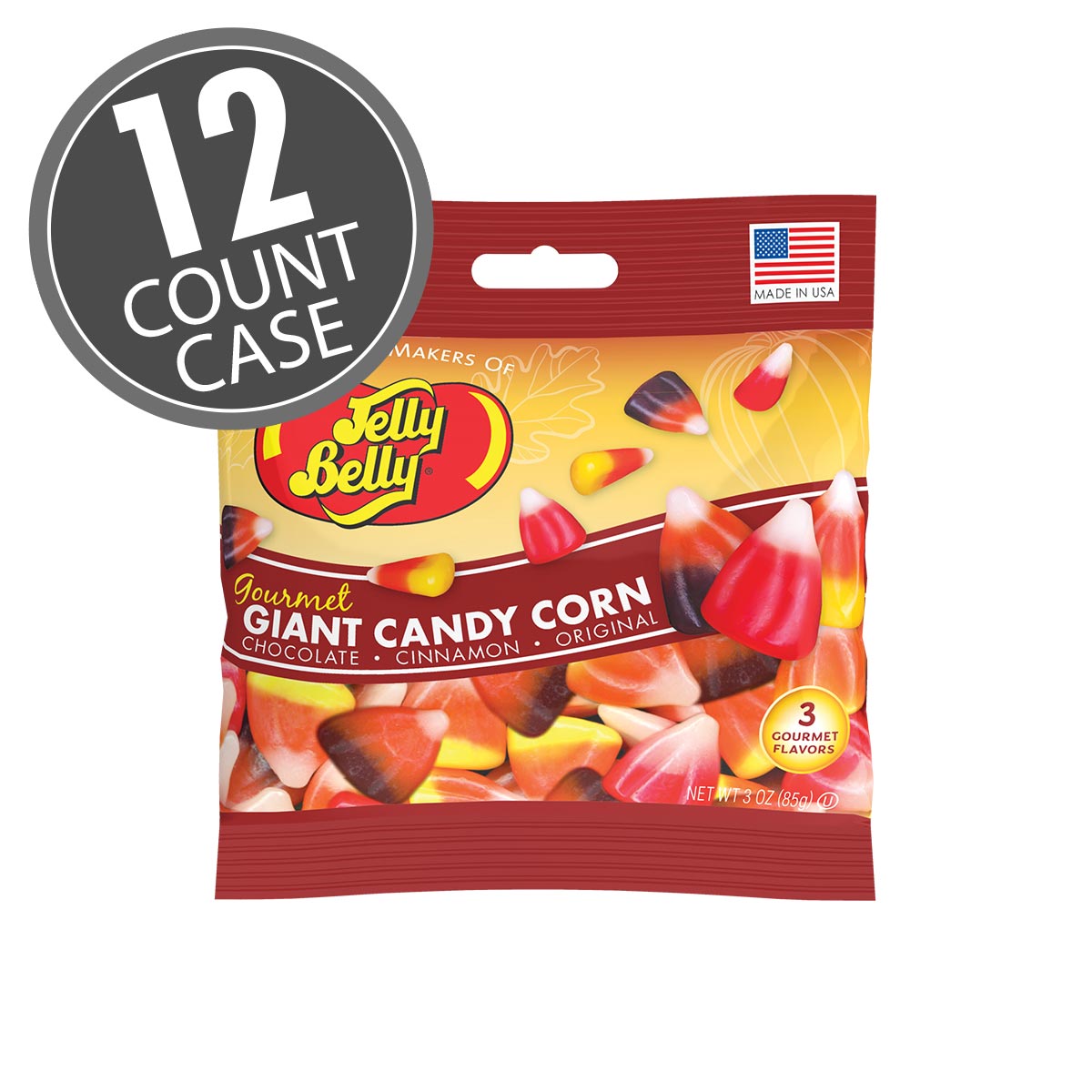 Giant Candy Corn 3 Oz Grab & Go Bag - 12-Count Case