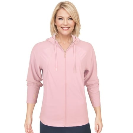 Monterey Club Women S UPF Hi-Low Full Zip Hoodie Jacket #4723