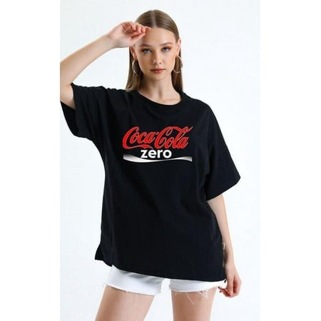 Coca Cola Zero Mens Black Sugar Free Coke No Calories Refreshing Soda Pop T-Shirt V51362  for Men & Women  up to Size 5XL