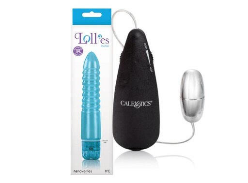 Lollies Tootsie Blue and Silver Bullet Vibrator
