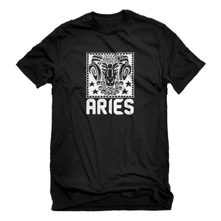 Mens Aries Zodiac Astrology Short Sleeve T-shirt #3252