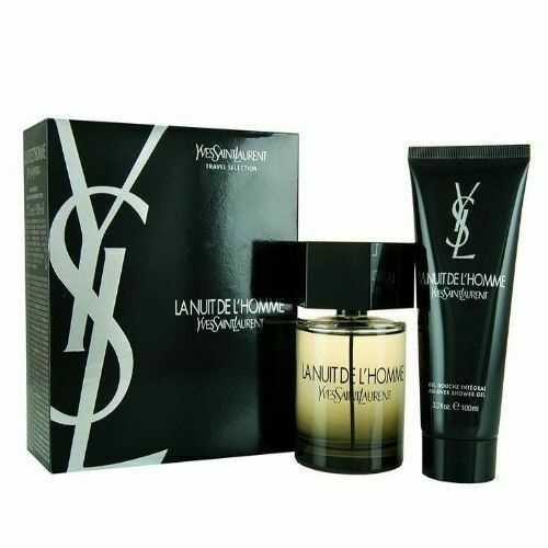 La Nuit De LHomme by YSL 2pc Gift Set 3.3 Oz Cologne + 3.4 OZ Shower Gel