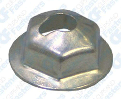 Auveco # 2554 Washer Lock Nut 6-32 X 7/16  Outside Diameter 5/16  Hex. Qty 100